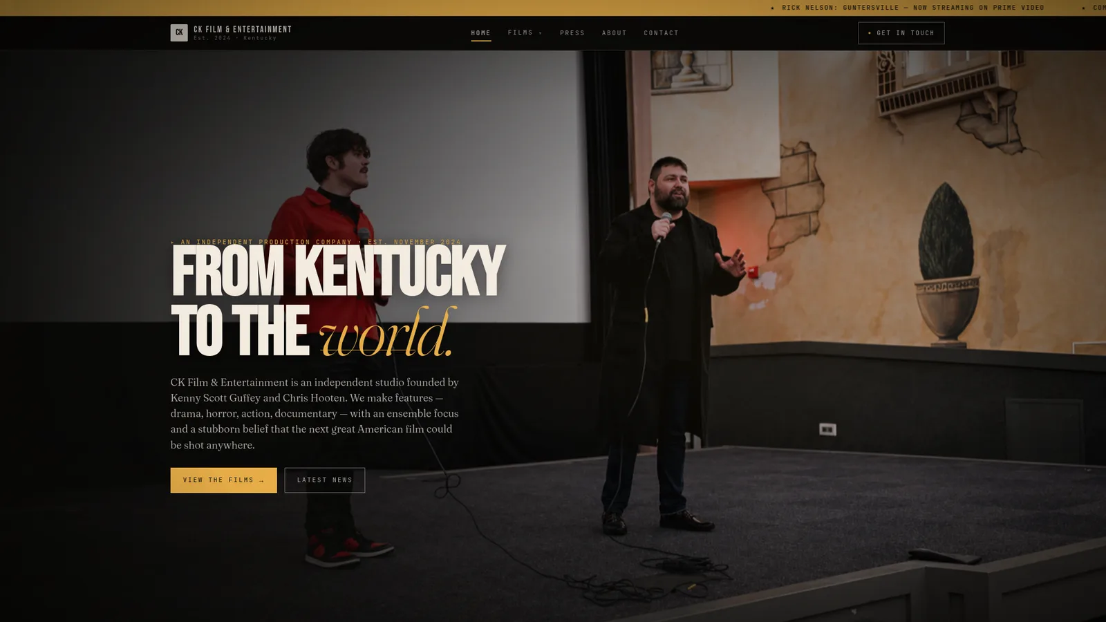 CK Film & Entertainment website