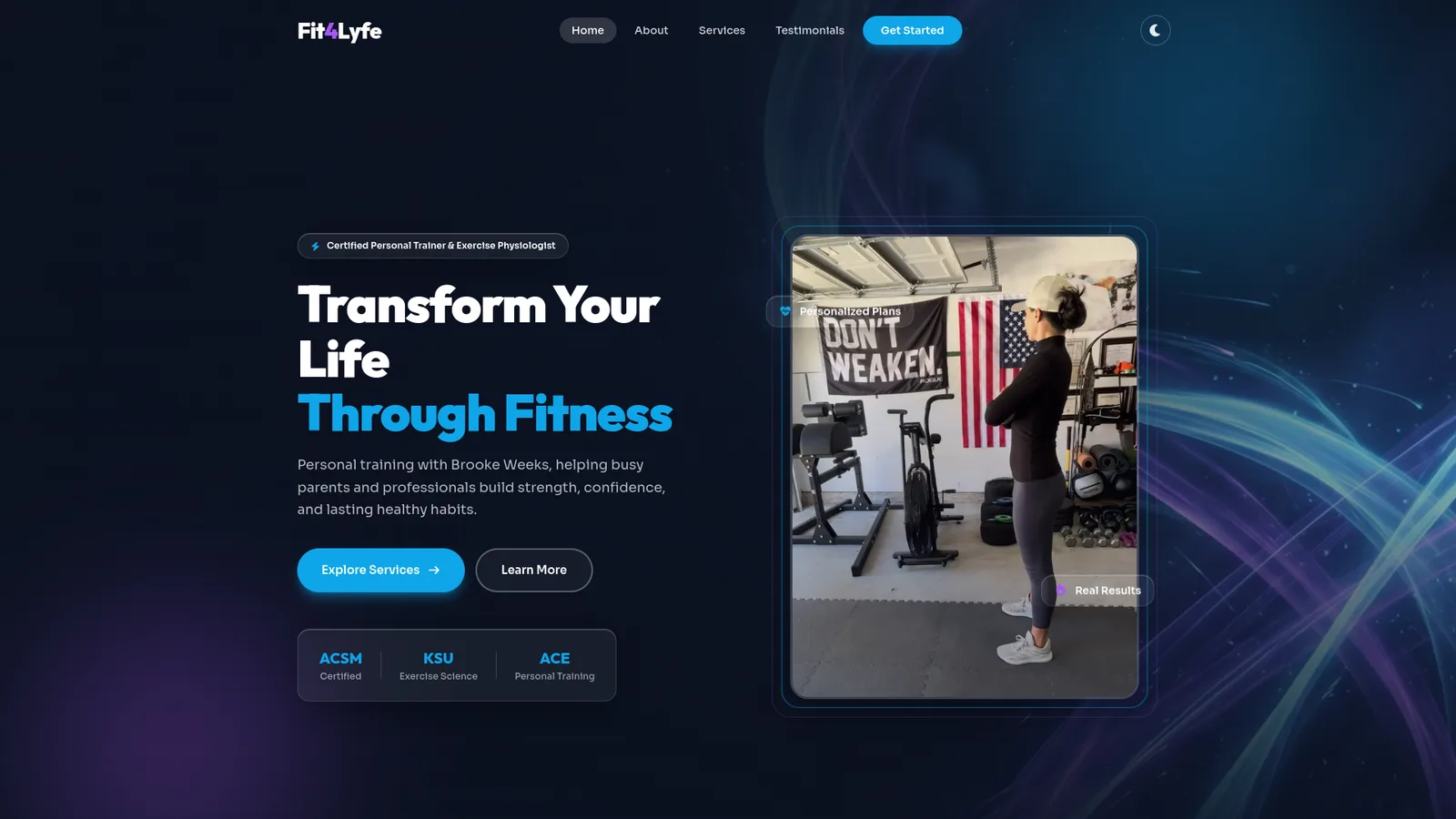 Fit4Lyfe website