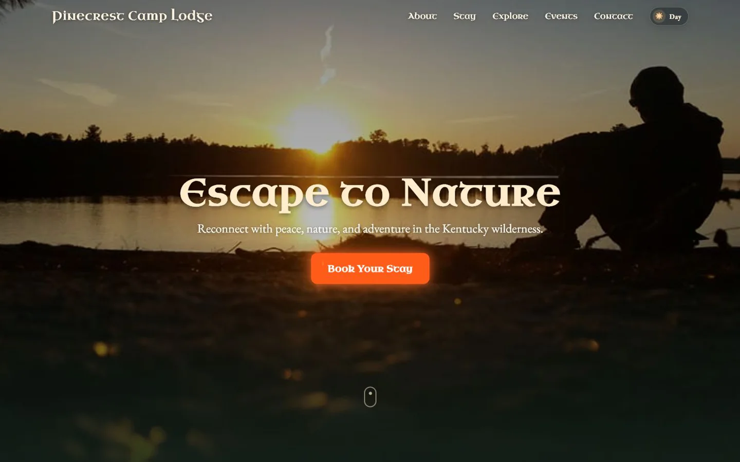 Pinecrest Camp Lodge website