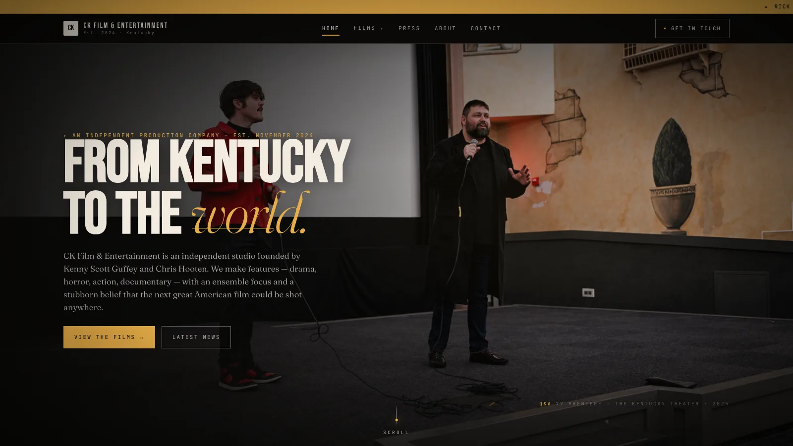 CK Film & Entertainment website