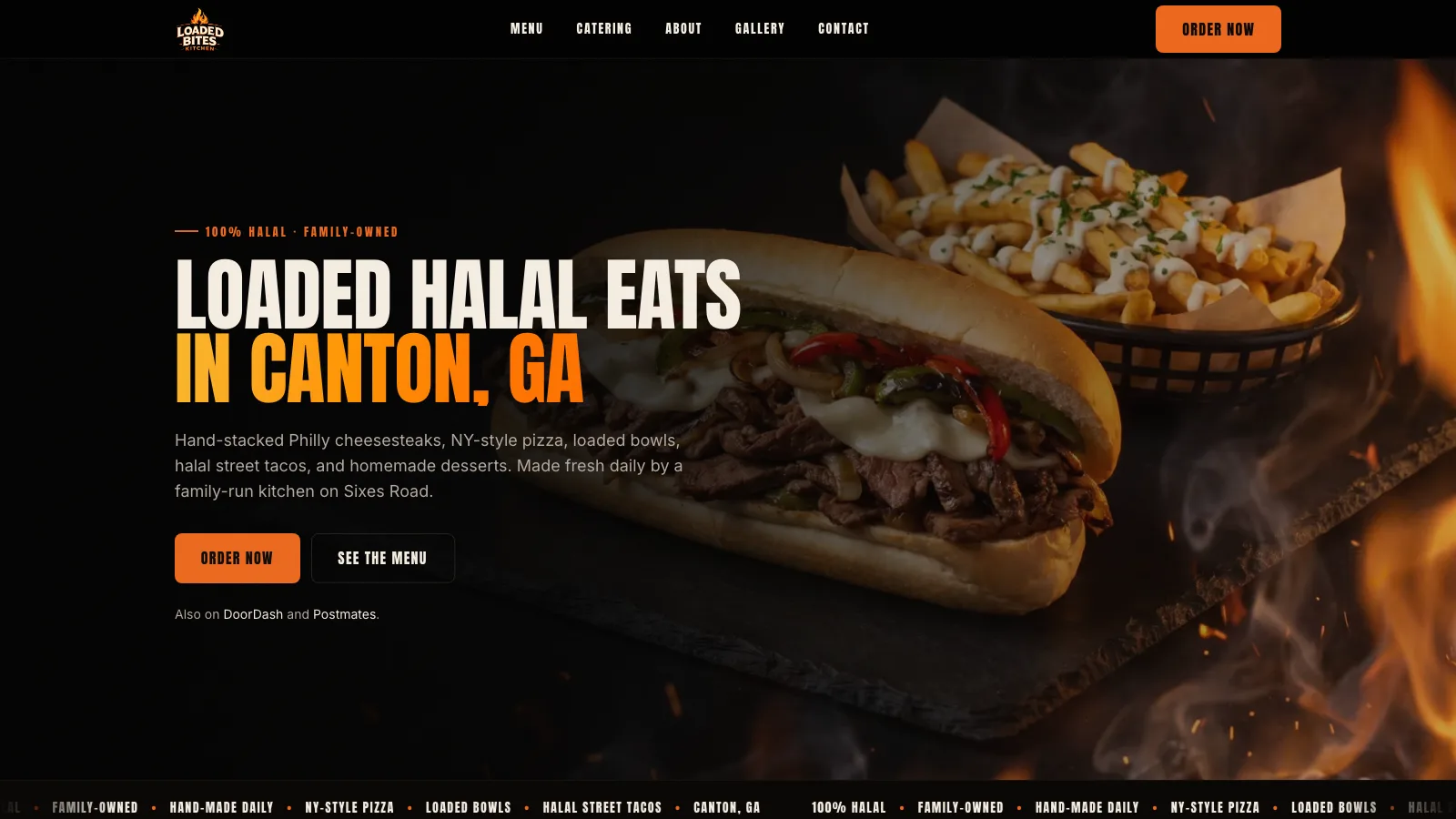 Loaded Bites website